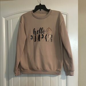 SHEIN Tan 'Hello Pumpkin' Women's Sweater